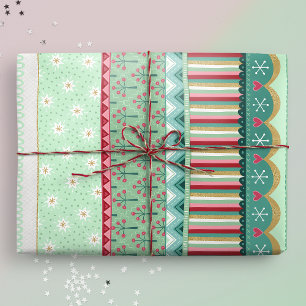 Papel De Presente Livro Verde da Greve Joyful