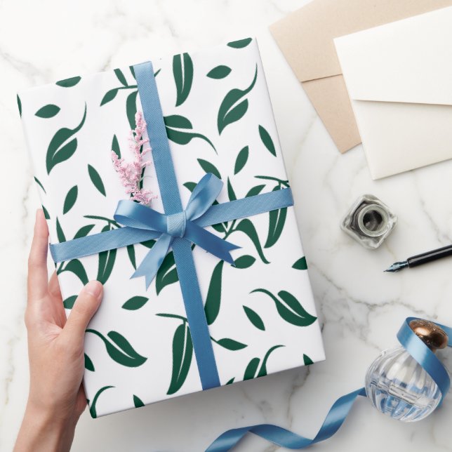 Papel De Presente Livro Verde Escuro Elegante (Presentear)