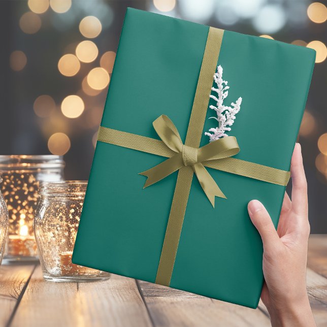 Papel De Presente Livro Verde Médio Azul de Tendy (Criador carregado)