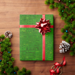 Papel De Presente Livro Verde Satin de Férias