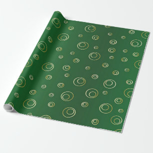 Papel De Presente Livro Verde sobre o inverno de Natal
