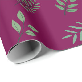 Papel De Presente Livro Verde sobre o vinho