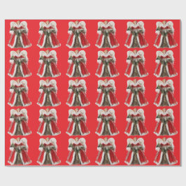 Papel De Presente Livro Vermelho do Anjo Natal