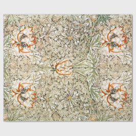 PAPEL DE PRESENTE LIVRO: WILLIAM MORRIS: HONEYSUCKLE