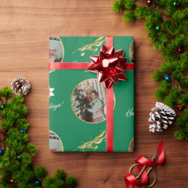 Papel De Presente Livros Personalizados sobre Presente Verde - Ho de