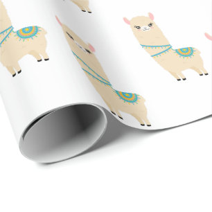 Papel De Presente Llama Wrapping Paper