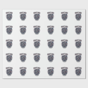 Papel De Presente Lobisomem Patriota Horror Patriótico Monstro Patri