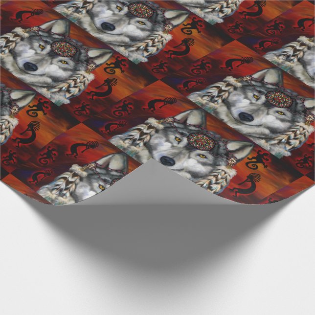 PAPEL DE PRESENTE LOBO CINZA (Ponta)