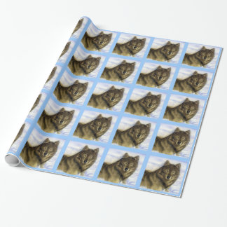 Papel De Presente Lobo do inverno