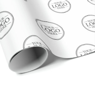 Papel De Presente Logotipo comercial personalizado
