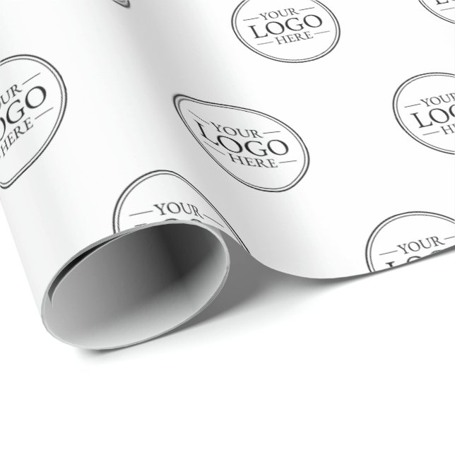 Papel De Presente Logotipo comercial personalizado (Ponta do rolo)