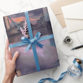 Papel De Presente Logotipo da cidade e personalizado capa para lapt
