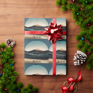 Papel De Presente Logotipo de Onda Monta, Mineira e Pesada, do Ocean