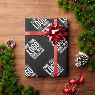 Papel De Presente Logotipo Empresarial Personalizado Corporativo Mod