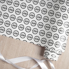 Papel De Presente Logotipo Empresarial Personalizado de Cor Promocio