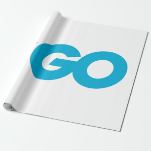 Papel De Presente Logotipo Golang (Ir para o idioma de programação)