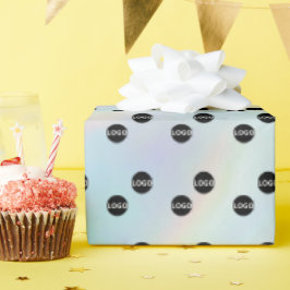 Papel De Presente Logotipo Holográfico Personalizado