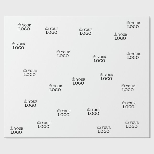Papel De Presente Logotipo Personalizado da Empresa  (Aberto)