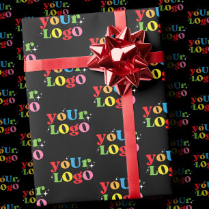 Papel De Presente Logotipo Personalizado Elegante Mínimo Simples Aqu