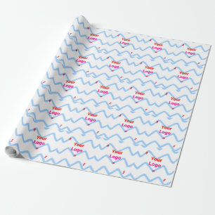 Papel De Presente Logotipo personalizado simples minimalista elegant