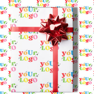 Papel De Presente Logotipo Personalizado Simples Minimalista Elegant