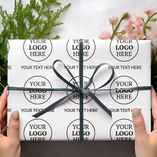 Papel De Presente Logotipo Promocional Personalizado – Sem Pedido Mí
