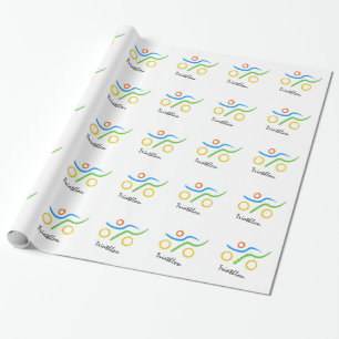 Papel De Presente Logotipo Triathlon