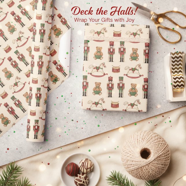 Papel De Presente Loja de Brinquedos Clássicos Natal (Criador carregado)