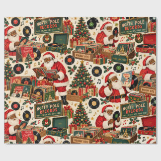 Papel De Presente Loja de Discos do Papai Noel