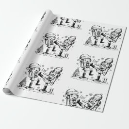 Papel De Presente Loja de Natal de malucos engraçados