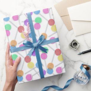 Papel De Presente Lollipop doce de festa doce