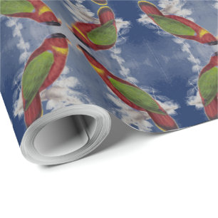 Papel De Presente Lory de cabeça negra