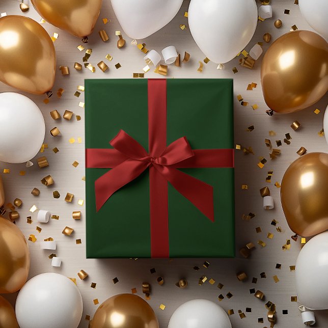 Papel De Presente Lote clássico: papel de empacotamento verde escuro (Criador carregado)