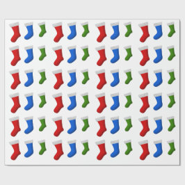 Papel De Presente Lotes de meias do Natal