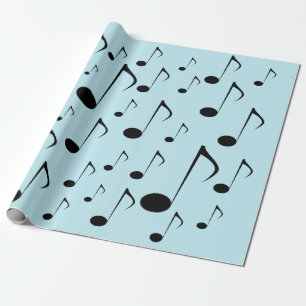 Papel De Presente Lotes de notas musicais