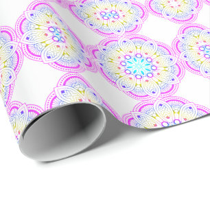Papel De Presente Lotus Mandala Design