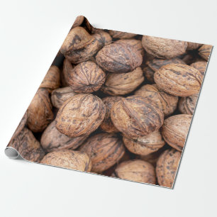 Papel De Presente Loucos de caju castanho