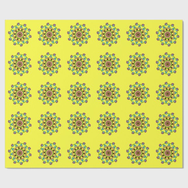 Papel De Presente loucura de cogumelo  (Aberto)