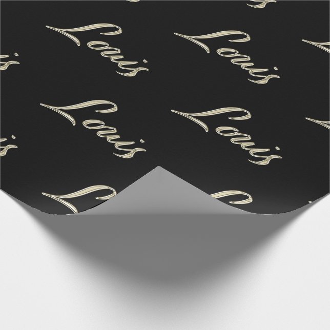 Papel De Presente Louis Vorname Name edles Geschenkpapier Papier (Ponta)
