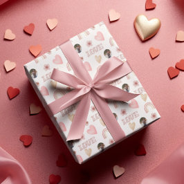 Papel De Presente Love Boho Rainbow Photo Wrappaper