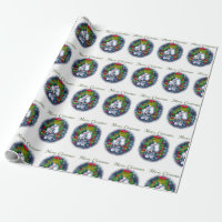 Love Doves White Christmas version Wrappaper