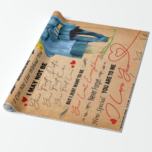 Papel De Presente Love Husband Carta Ao Meu Marido Eu Te Amo