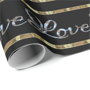 Papel De Presente Love Love Love Elegant Designer