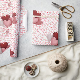 Papel De Presente Love Vibes Wrapping Paper