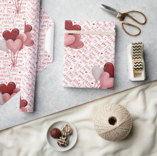 Papel De Presente Love Vibes Wrapping Paper