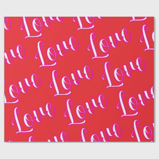Papel De Presente "Love" Wrapping Paper
