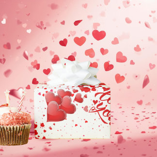 Papel De Presente Love You Wrapping Paper