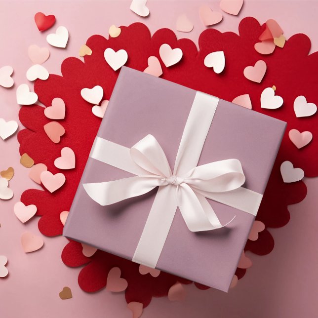 Papel De Presente Lovely Mauve - Papel de enrolamento rosa (Criador carregado)