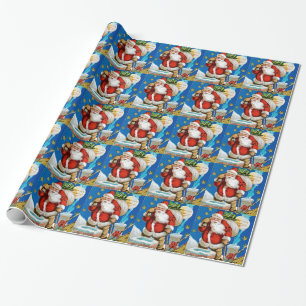 Papel De Presente Lua do papai noel