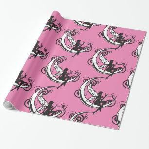Papel De Presente Lua Fada Silhueta Thunder_Cove
